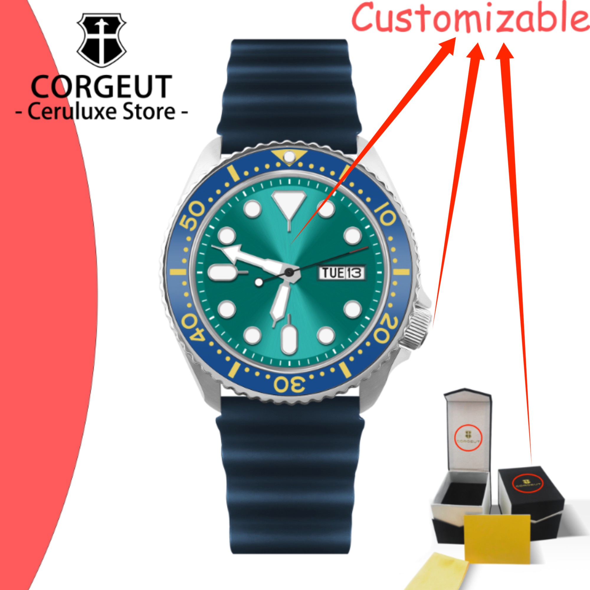 Luxury Watch Logos - Мужские механические часы для дайвинга с