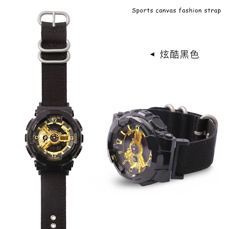 Casio Watch G-Shock Dw-5600 - 16-мм хлопковый нейлоновый ремешок для часов,