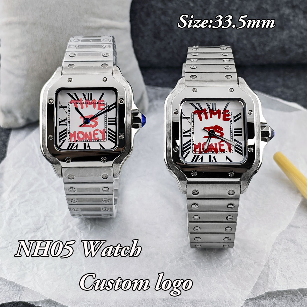 Luxury Watch Logos - Новые квадратные часы NH05, часы с