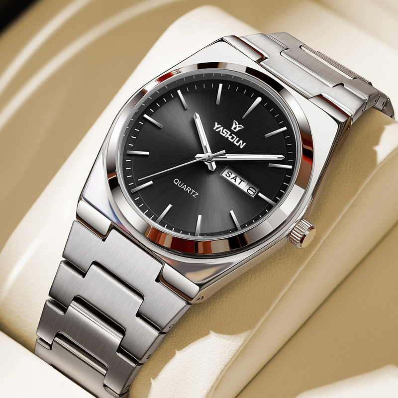 Luxury Watch Name - Элитные мужские кварцевые часы из нержавеющей