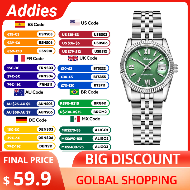 Luxury Watch Women - Высококачественные роскошные женские часы Addies с