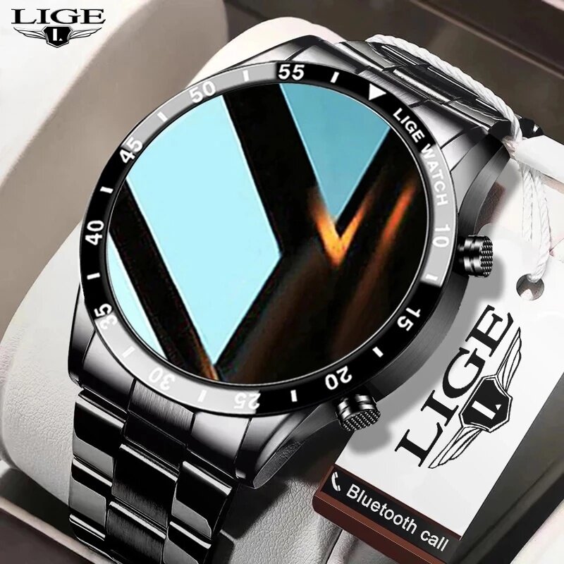 Luxury Watch On Wrist - LIGE Новые Bluetooth-смарт-часы для мужчин с