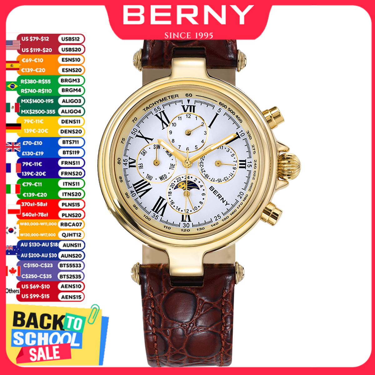 Luxury Watch On Sale - Мужские автоматические часы BERNY в стиле