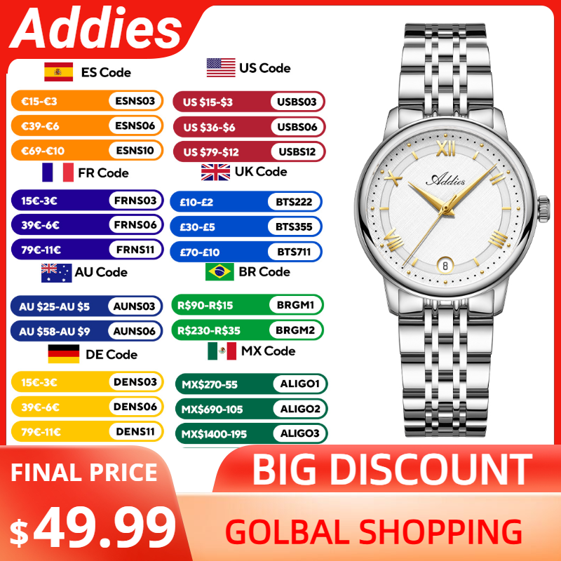 Luxury Watch Women - Новые роскошные женские часы Addies, 31
