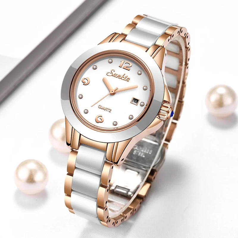 Luxury Watch Women - Sunkta модные повседневные кварцевые женские часы
