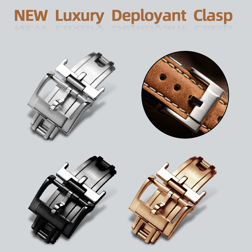 Luxury Watch Expensive - НОВАЯ роскошная раскладная застежка 16 мм,