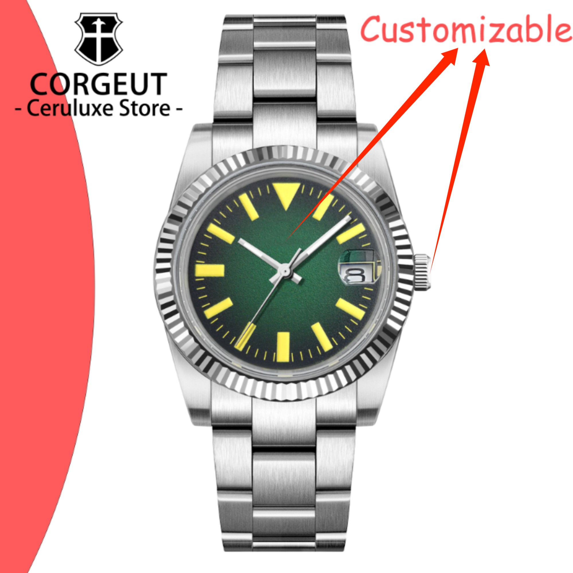 Luxury Watch Logos - Мужские автоматические механические часы с индивидуальным