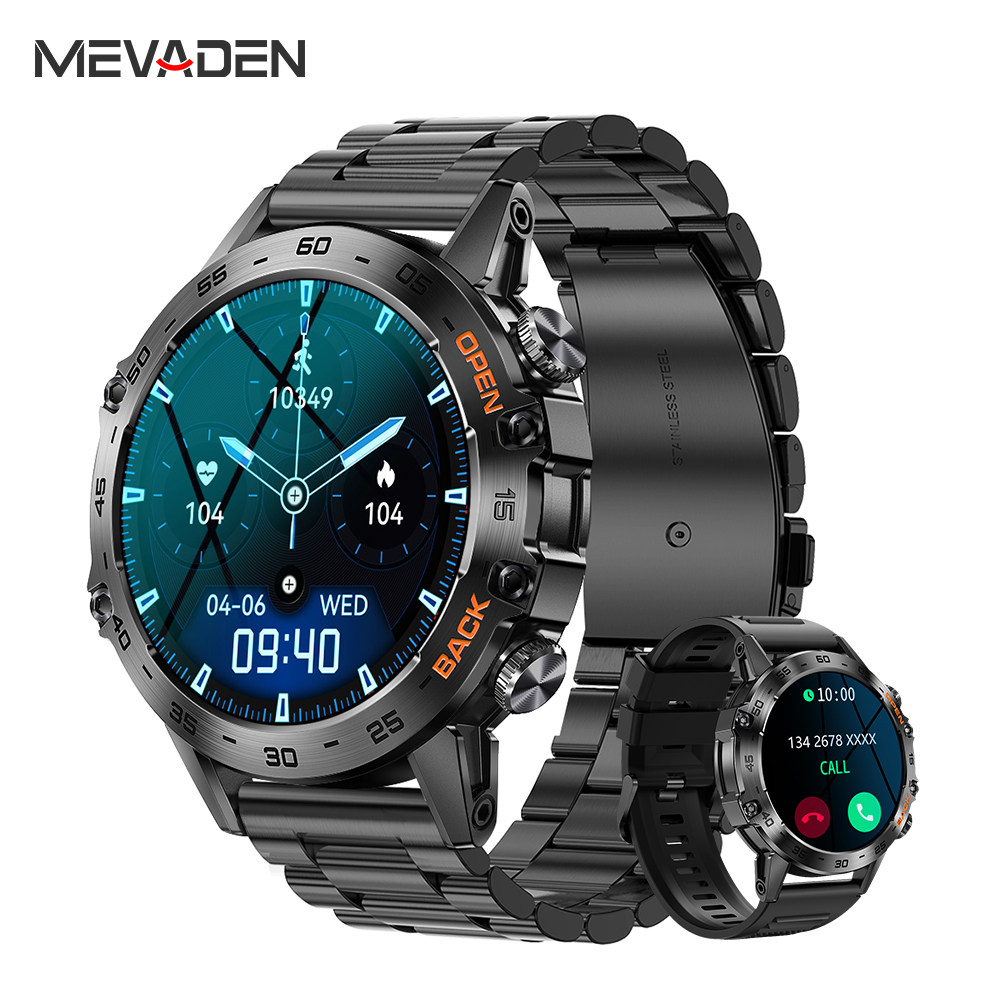 Luxury Watch On Wrist - Мужские умные часы MEVADEN Steel 1.39