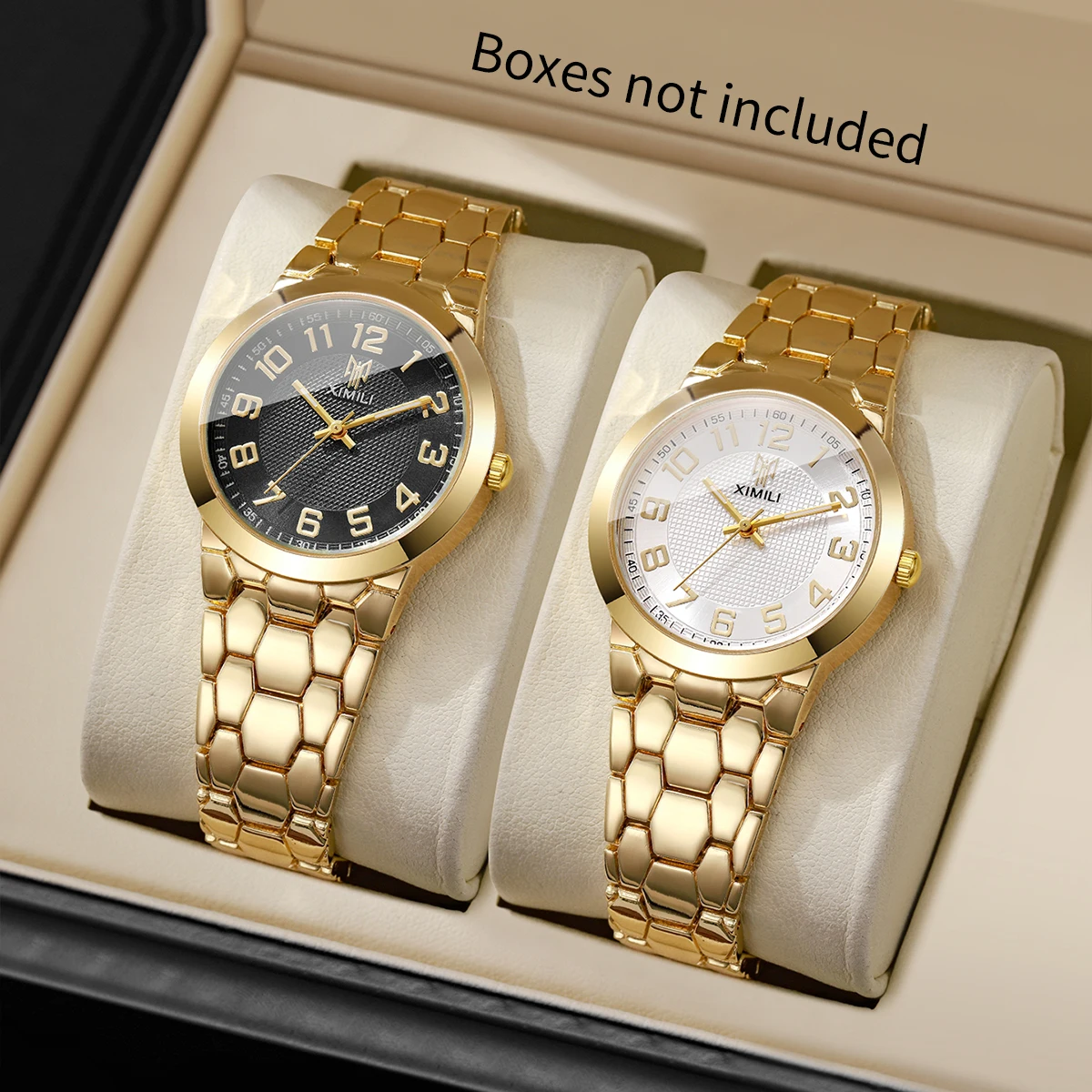 Luxury Watch Gold And Black - Роскошные женские наручные часы золотого цвета