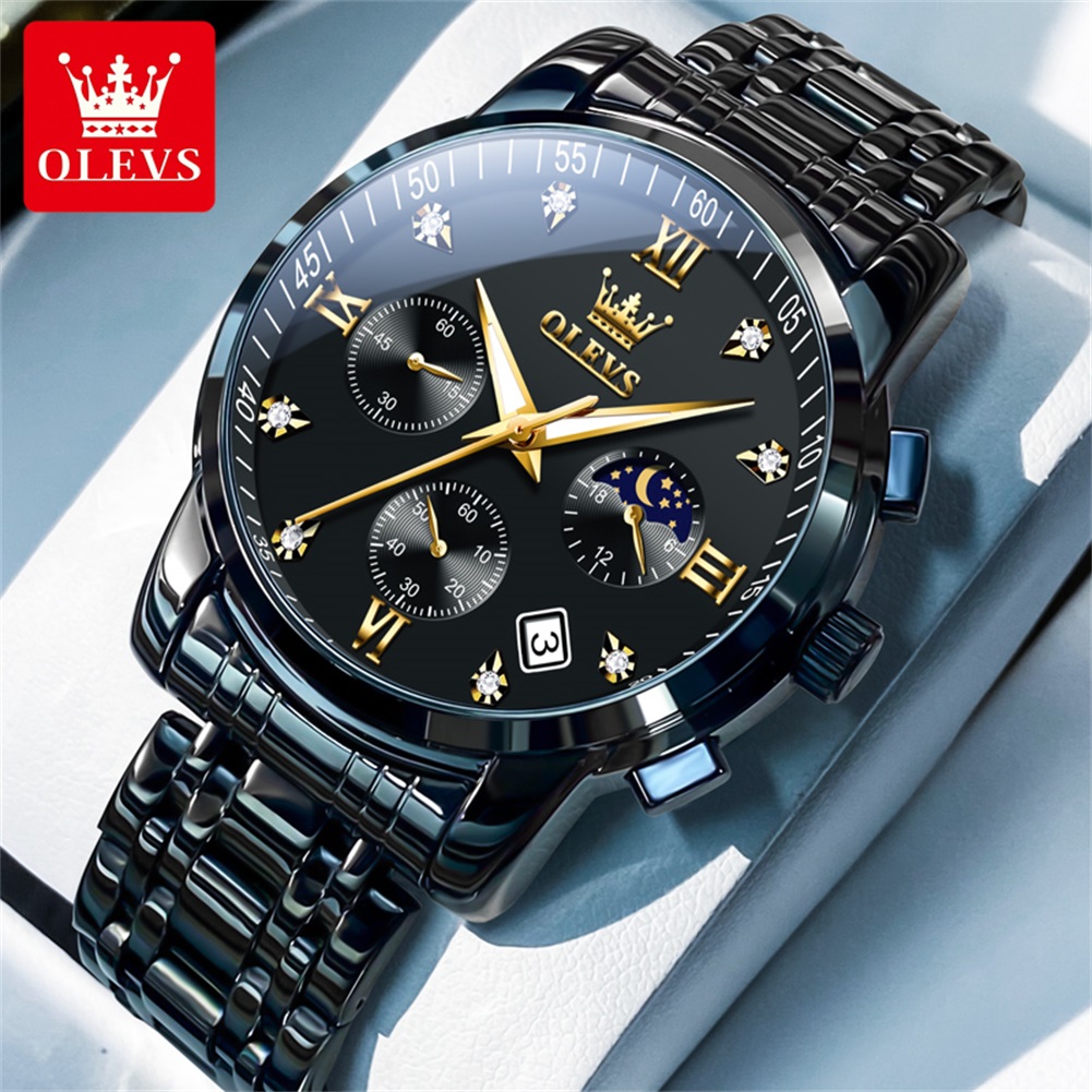 Luxury Watch Logos - OLEVS Популярные мужские часы из нержавеющей