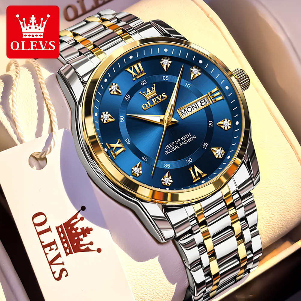 Luxury Watch Logos - OLEVS брендовые модные мужские часы из