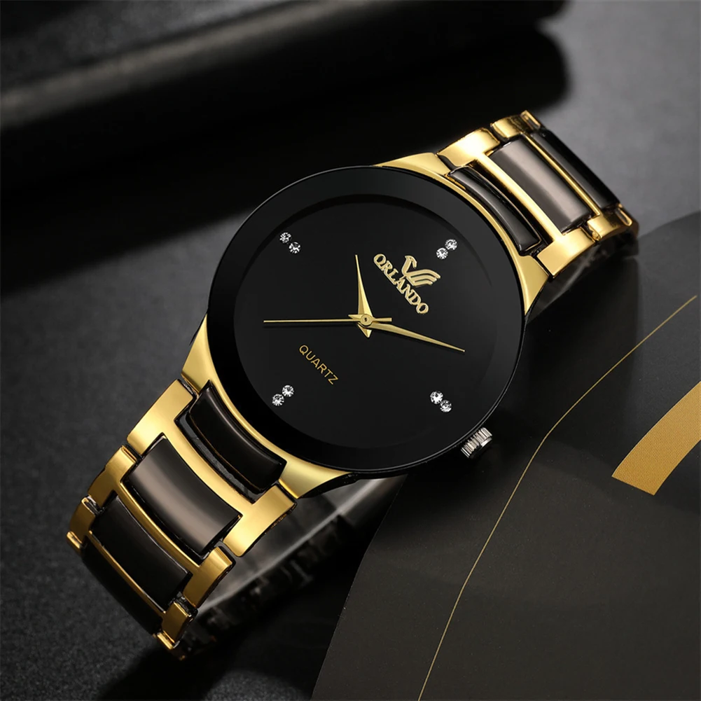 Luxury Watch Gold And Black - 2024, мужские часы, модные кварцевые часы