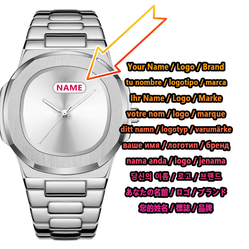 Luxury Watch Logos - Мужские кварцевые часы с индивидуальным логотипом,