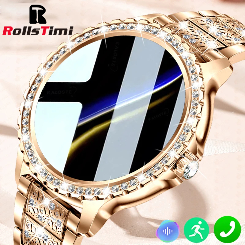 Luxury Watch On Wrist - Модные роскошные золотые женские умные часы