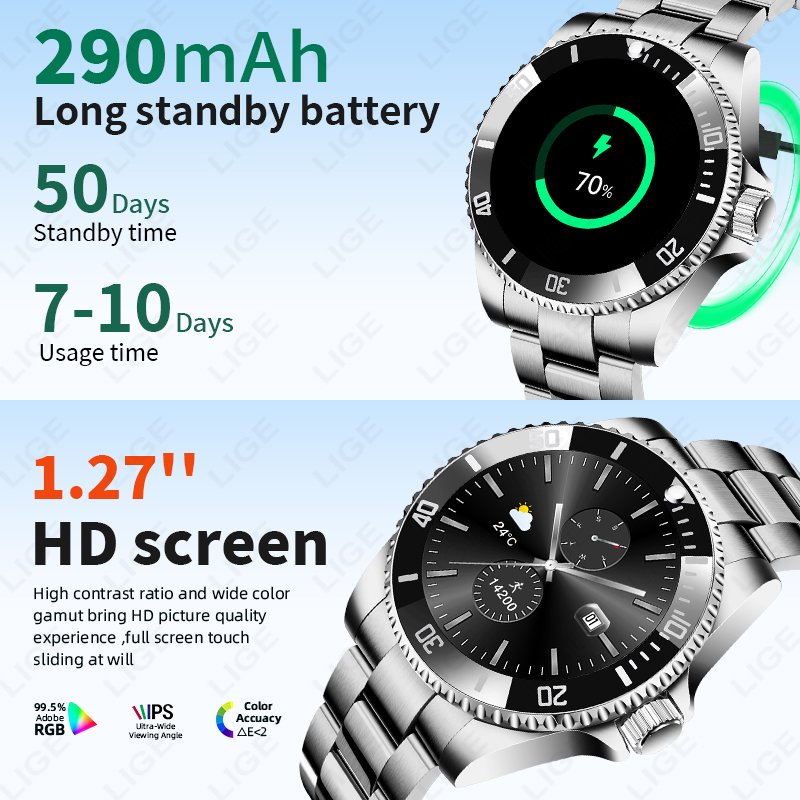 Смарт-часы LIGE 2026 с HD-экра – обзор и цена Luxury Watch On Wrist