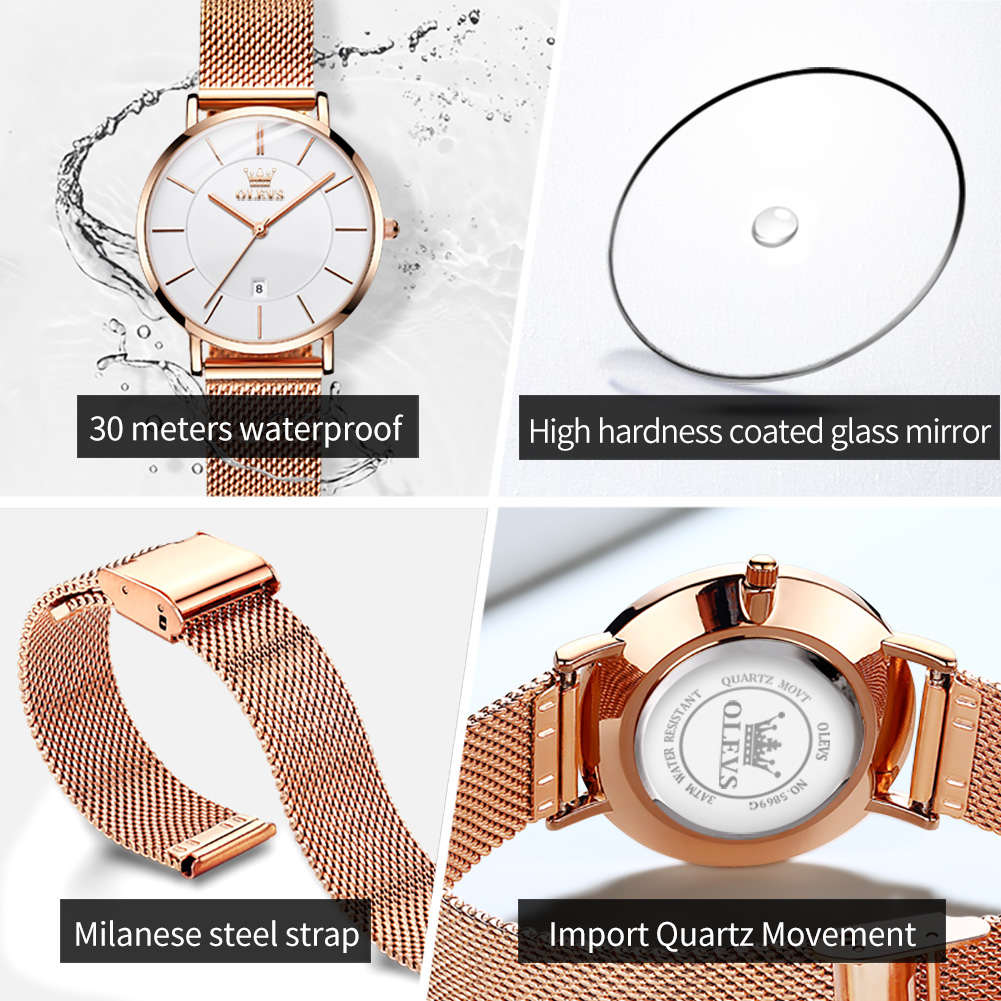 OLEVS женские часы 5869, элега – обзор и цена Luxury Watch Logos
