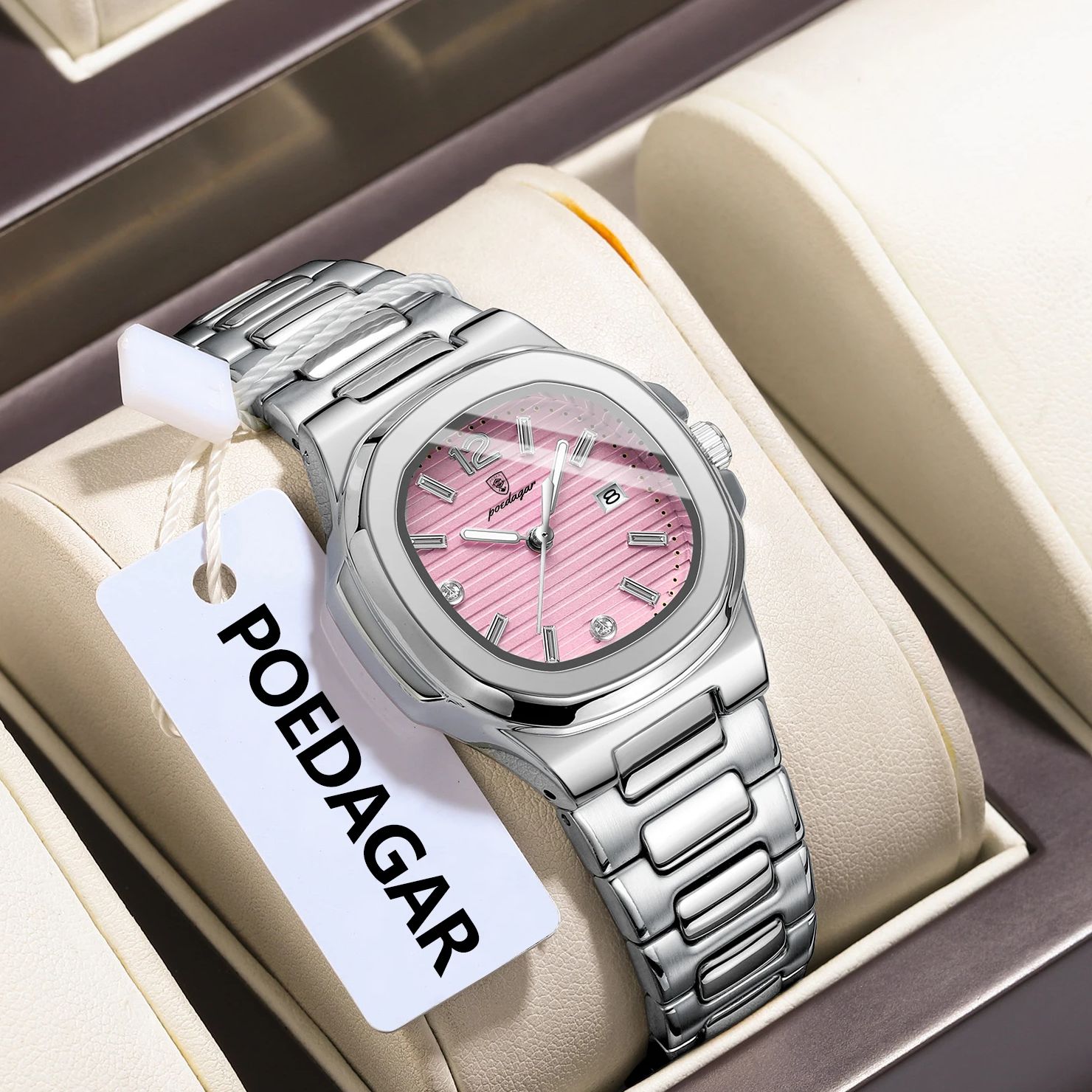 POEDAGAR квадратные модные жен – обзор и цена Luxury Watch Ladies