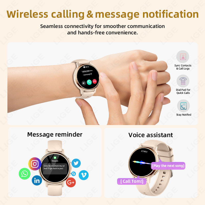 2026 LIGE Женские умные часы к – обзор и цена Luxury Watch On Wrist