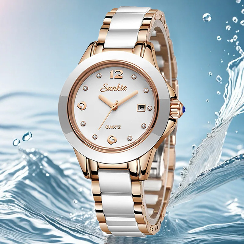 Sunkta модные повседневные ква – обзор и цена Luxury Watch Women