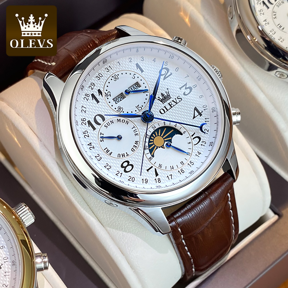Мужские часы OLEVS 6667 с фаза – обзор и цена Luxury Watch On Sale