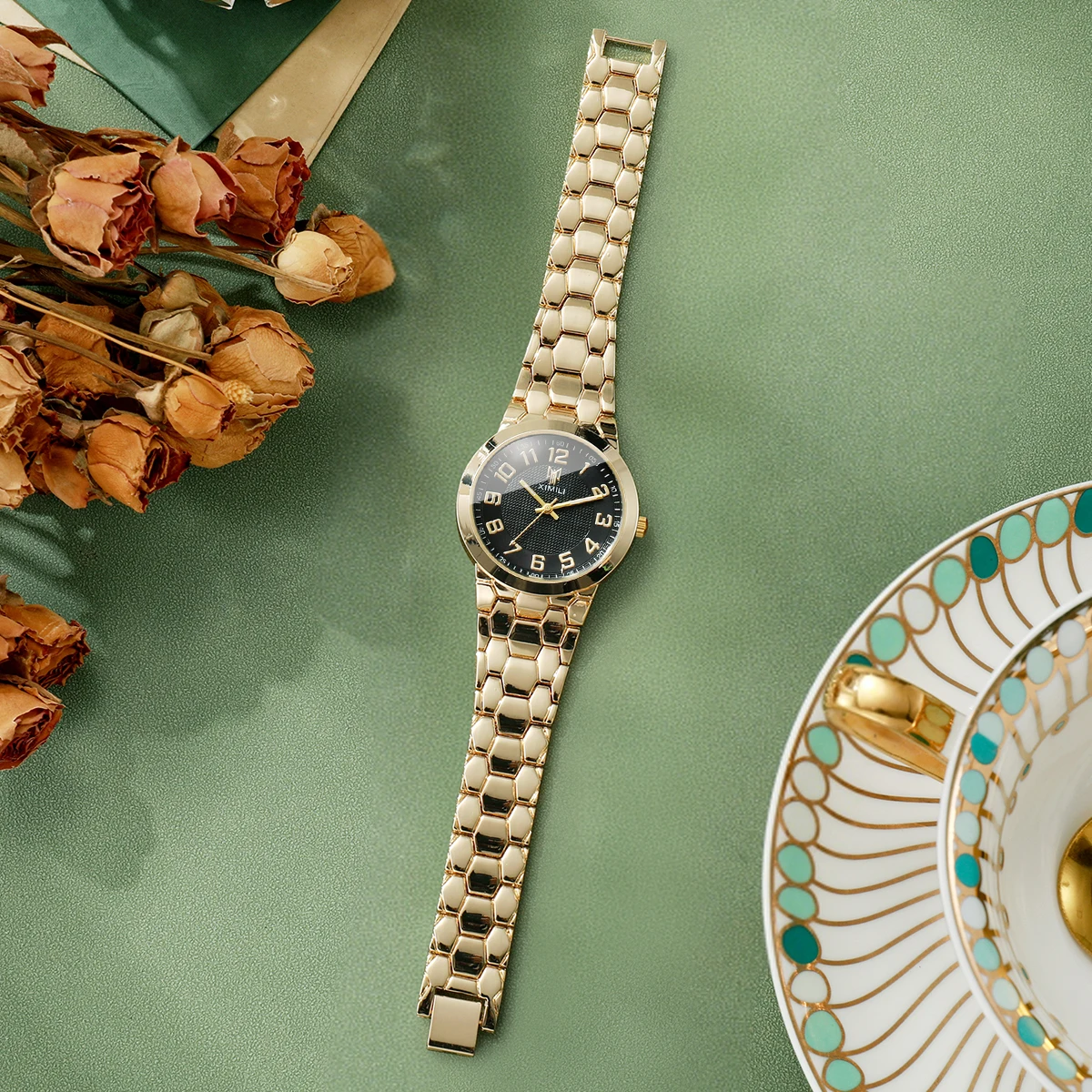 Роскошные женские наручные час – обзор и цена Luxury Watch Gold And Black