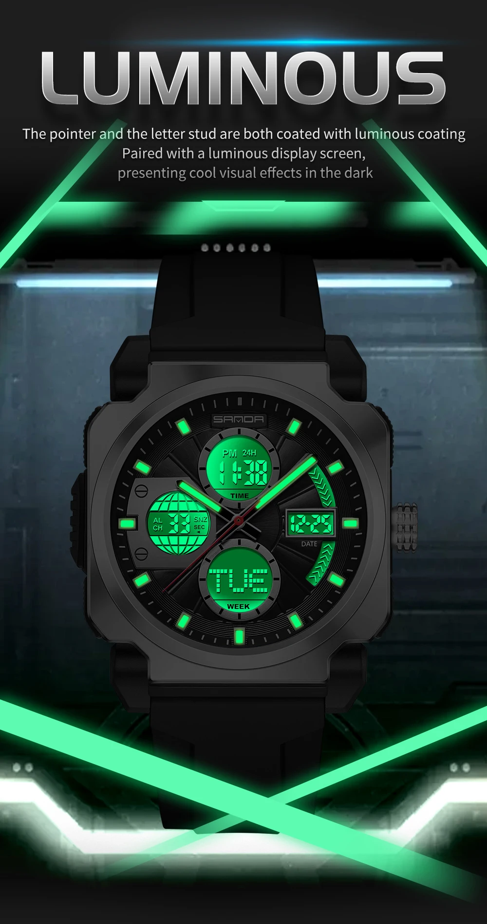 SANDA мужские электронные часы – обзор и цена Luxury Watch Shop