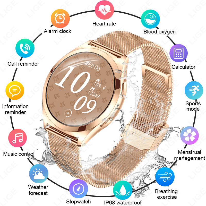 Роскошные умные часы LIGE для  – обзор и цена Luxury Watch On Wrist
