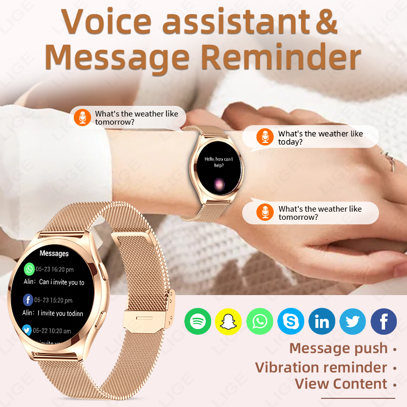 Роскошные умные часы LIGE для  – обзор и цена Luxury Watch On Wrist